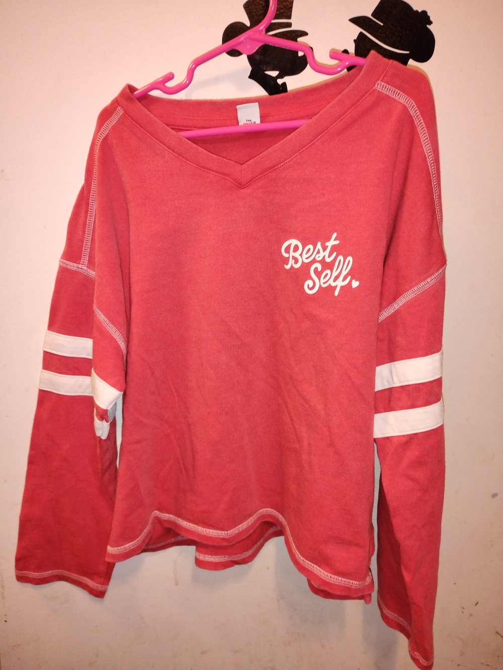 Old Navy ReD 'Best Self' V‑Neck Pullover Sweatshirt